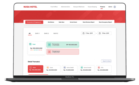 Hotel Management System (Nusa Hotel)